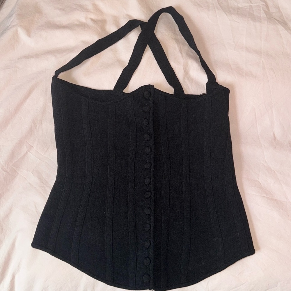 Black Zara corset top